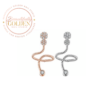 Load image into Gallery viewer, Crystal Spiral Ring