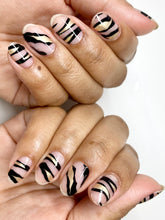 Load image into Gallery viewer, Black Tie Affair Nail Wraps