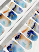 Load image into Gallery viewer, Marble By the Ocean Nail Wraps