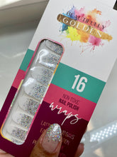 Load image into Gallery viewer, Silver Dusted Nail Wraps
